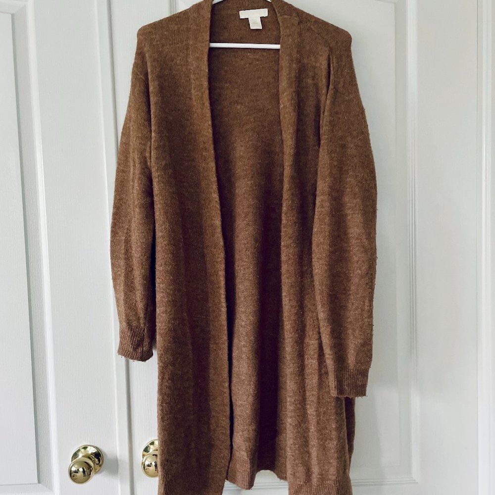H&M Long Brown Cardigan